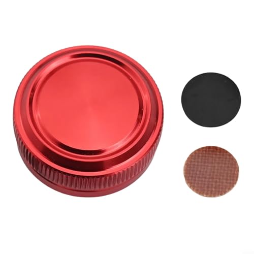 Aluminum Spool Tension Knob Cap for Metanium 09MG7 Baitcast Reel, Knurled Grip Nut for Brake Adjustment, 0.35mm Thread(red) - color: red