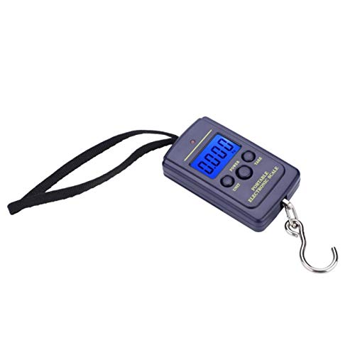 Digital Fishing Scale, Portable Fishing Scale, LCD Display, 40kg Capacity, Durable Plastic Design, for Outdoor Fishing, Camping, Freshwater & Saltwater Fishing
