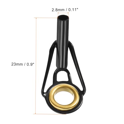 PATIKIL Fishing Rod Tips Repair Kit Stainless Steel Ring Guide for Saltwater Freshwater Fishing - size: 2.8mm