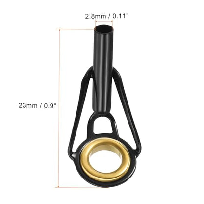 PATIKIL Fishing Rod Tips Repair Kit Stainless Steel Ring Guide for Saltwater Freshwater Fishing - size: 2.8mm