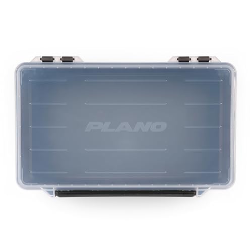 Plano StowAway 3700 Deep Open Stow Tackle Box, with Corrosion-Preventive Rustricor, Single Latch Design, Transparent DuraView Lid, Stackable Storage for Fishing Bait, Lures and Gear - size: 3700 Deep Open, style: New Model