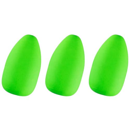 Alwonder 60-Pack Fishing Floats Bobbers Oval Bullet Foam Rig Floats Pompano Surf Ice Fly Fishing Trolling Fish Finder Bottom Live Bait Rigs Float for Bass Trout Walleye Crappie Redfish Bluegill - color: Green, size: Small-0.27*0.5"