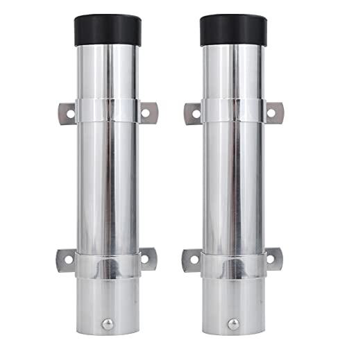 AMYSPORTS Steel Wall Rod Holder Fishing Stainless Mount Rod Holder Marine Side Boat Pole Holders Kayak Saltwater Freshwater