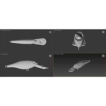 Blank Unpainted Minnow Crankbait Topwater Lipless Jerkbait Fishing Lures - color: UPC187P10