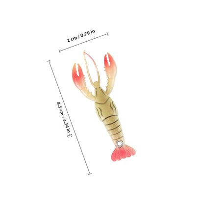 SOLUSTRE 5pcs Soft Crawfish Fishing Lures Set, Reusable Bionic Soft Baits with 5 Sizes (#1-#5) for Freshwater Fishing, Portable Artificial Swim Baits for Outdoor Anglers