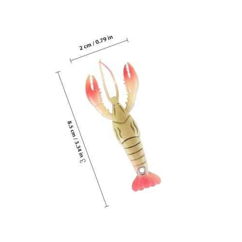 5pcs Soft Crawfish Fishing Lures Set, Wear-Resistant Artificial Baits, Life-Like Soft Plastic Baits for Freshwater and Saltwater Fishing, Suitable for Bass and Trout Anglers