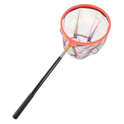GANAZONO Stainless Steel Retractable Fishing Landing Net with Detachable Pole Portable Outdoor Fish Scoop Capacity Camping Tool for Bass Trout Random Color