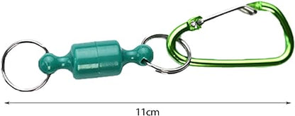 GANPUB Black Fishing Strongest Magnetic Net Release Magnet Clip Holder Retractor, Quick Release Keychain with Super Strong Magnet, Fly Fishing Magnetic Buckle Fishing Equipment,Accessories