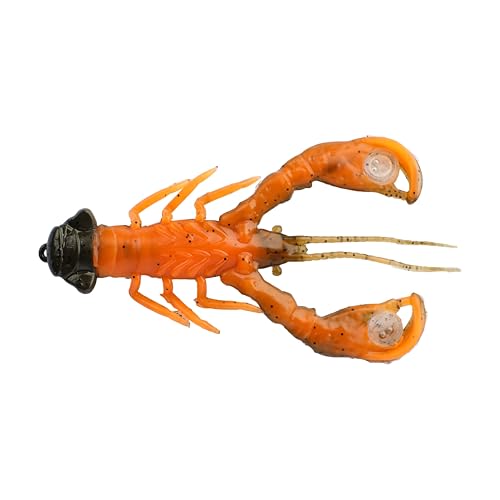 Berkley PowerBait Clatter Craw Fishing Soft Bait - color: Green Pumpkin Orange