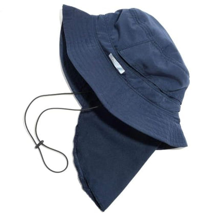 BUILTCOOL Adult Cooling Bucket Cap with Neck Shade – Waterproof Sun Protection for Hunting, Fishing, Hiking and Kayaking - color: Navy, size: Medium-Large