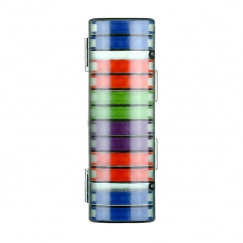 Silicone Fishing Line Spool Organizer Box with Number Stickers for Tackle Storage and Gear Organization - size: 10.24 x 2.44 x 6.93 in