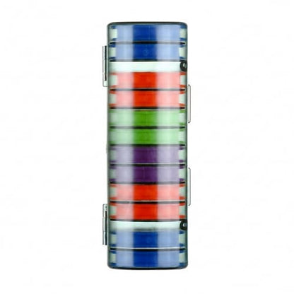 Silicone Fishing Line Spool Organizer Box with Number Stickers for Tackle Storage and Gear Organization - size: 10.24 x 2.44 x 6.93 in
