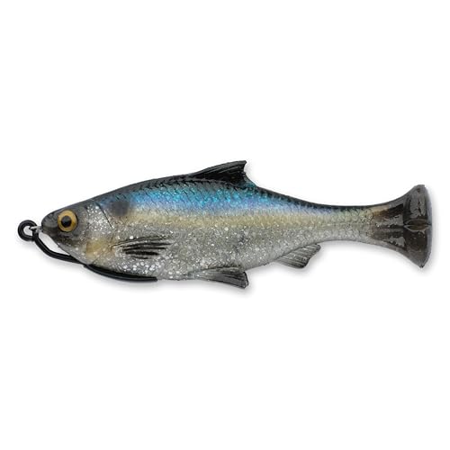 Savage Gear Pulse Tail Shiner Loose Body Fishing Soft Bait - color: Sexy Shad, size: 4 in - 3/4 oz