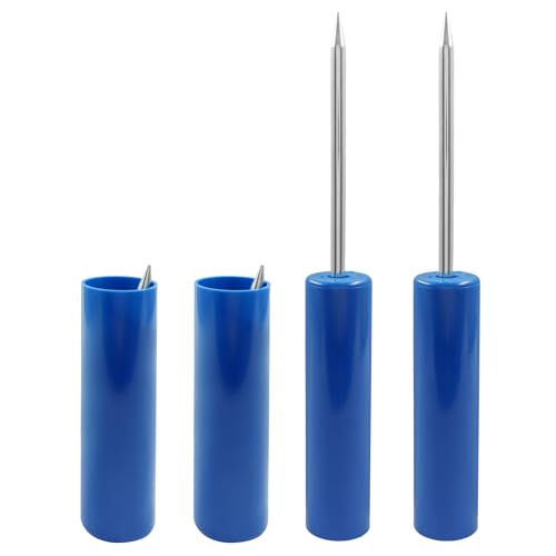 Murtenze Fishing Rod Holder, Reinforced PVC Fishing Pole Holders Ground Free Alarm Bells, Support Stand for Bank Fishing/Beach Anglers - color: Blue