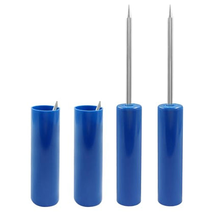Murtenze Fishing Rod Holder, Reinforced PVC Fishing Pole Holders Ground Free Alarm Bells, Support Stand for Bank Fishing/Beach Anglers - color: Blue