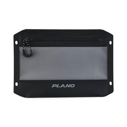 Plano StowAll Waterproof Zip Pouch, Medium, Charcoal, IPX7 Rated Dry Storage with Clear Window, Expandable Base, and Carabiner Loops - style: Medium Waterproof