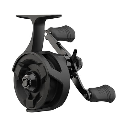 13 Fishing - Descent - Inline Ice Fishing Reel - 2.7:1 Gear Ratio - Left Hand Retrieve (Gen 2) - D2-2.7-LH, Black