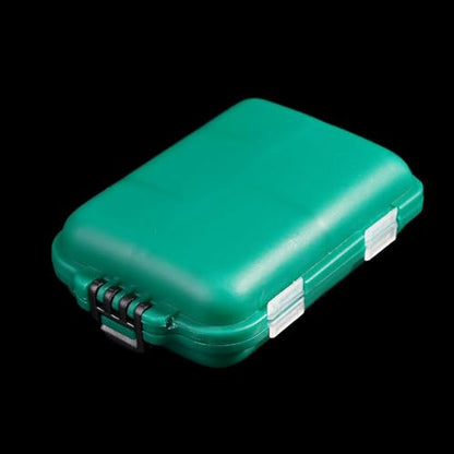 Lattice Fishing Tackle Storage Box Plastic Fishing Lure Case 10 x 6.6 x 2.5 cm Green Portable Tool Box