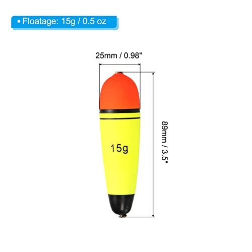 PATIKIL Fishing Slip Bobbers EVA Fishing Float for Saltwater Freshwater Fishing - style: 0.5oz