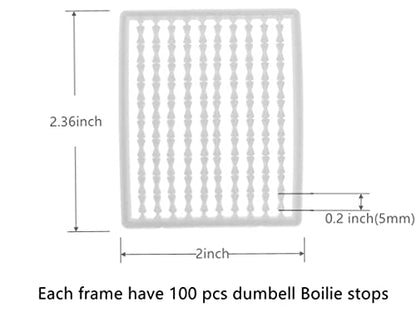 752/1000 Pcs Carp Fishing Hair Rig Extender Boilie Bait Stops Boilie Stopper Carp Fishing Tackle - color: White(1000pcs)