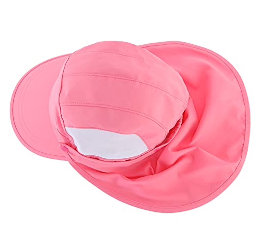 Connectyle Kids Sun Hat with Removable Neck Flap UPF 50+ Sun Protection Baseball Cap Summer Beach Sun Hats 3-6 Years - color: Pink