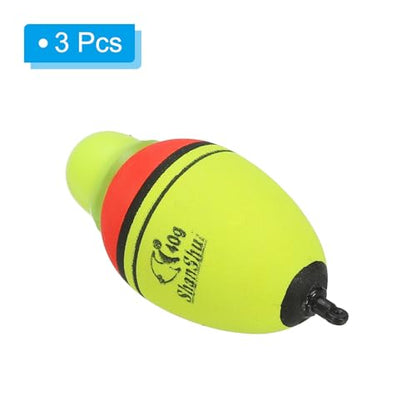 PATIKIL Lighted Fishing Slip Bobber, EVA Green Red LED Light Up Fishing Float for Night Fishing - style: 1.4oz