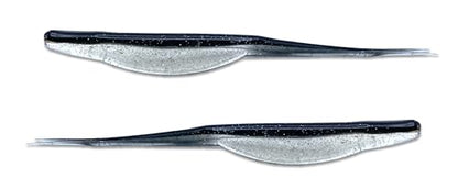 Phat Pak Baits - Drunkin Shad Zoom Super Fluke Style Soft Jerkbait 5" 20ct Soft Plastic Bass Fishing Lure - color: Clear Water Black Shad