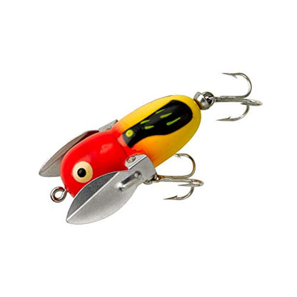 Heddon Crazy Crawler Wild-Action Topwater Fishing Lure - color: Yellow Hornet, size: Tiny Crazy Crawler (1/4 oz)