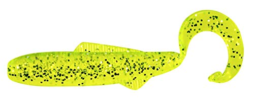 Bobby Garland Swimming Minnow Soft Plastic Crappie Fishing Lure, 2 Inches, Pack of 15 - color: Chartreuse Silver