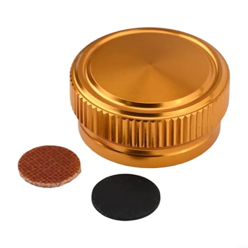 Aluminum Spool Tension Knob Cap for Metanium 09MG7 Baitcast Reel, Knurled Grip Nut for Brake Adjustment, 0.35mm Thread(gold) - color: gold