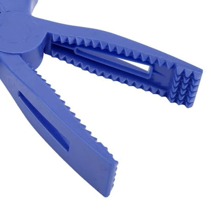 2 Pcs Fishing Pliers 8.1 Inch – ABS Fish Grip Clamp with Ergonomic Handle and Lanyard for Saltwater and Freshwater Fishing, Lightweight Portable Tackle Tool - color: Blue