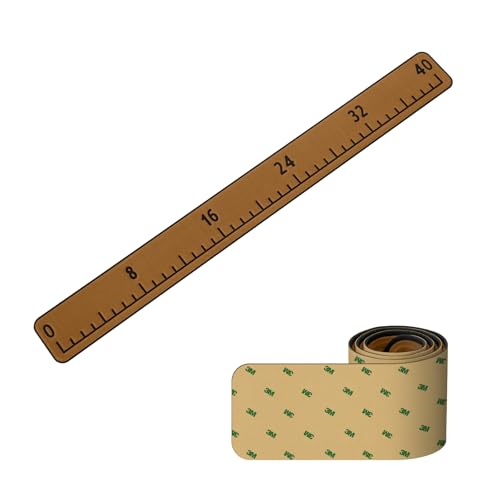 Fish Ruler with 3M Adhesive - 40in EVA Foam Fish Measuring Ruler for Fishing Boat Marine Accessories, Waterproof Non Slip Fish Measuring Tape, Fish Measurement Sticker Tool for Boat Kayak - color: Brown