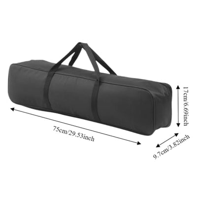 Fishing Rod Bag for 4 Rods – Large Capacity Tackle Storage Organizer with Handle and Hook, Portable Fishing Pole Carrier for Outdoor Gear