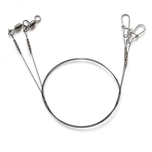 Premium Fishing Lure Steel Leader Wire – Strong Anti-Bite Stainless Steel Fishing Line for Bass, Pike, and Saltwater
