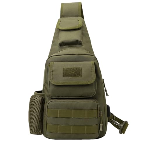 Waterproof Fly Fishing Sling Pack, Waterproof Fishing Tackle Bag Backpack Oxford Cloth Chest Shoulder (Green) - color: Green