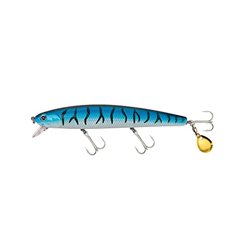 Calissa Offshore Tackle 110mm and 140mm California Inshore Fishing - Special Jerkbait Crankbait Surf Flash Fishing Salt Pro Lure Minnow Zebra MS Metallic Sardine Glow - size: 110mm, style: Glow Mackerel