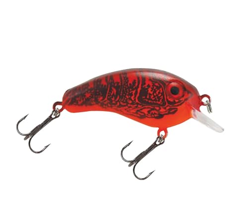 Crappie Magic Crankbait (2 Inch Crappie Lure) Made in the USA - color: CHILI BOWL