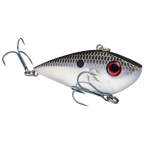 Strike King Red Eyed Shad Fishing Lure - color: Chrome / Black Back, size: 0.5 ounce