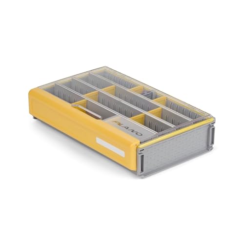 Plano EDGE 3700 Premium Deep Tackle Utility Box, Clear and Yellow, Waterproof and Rust-Resistant Bait and Terminal Tackle Storage Organization Box - style: 3700 Deep