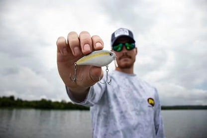 Strike King KVD 2.5 Wake Bait Fishing Lure, 3/8 oz, Unique Clacking Sound - color: 590 - Sexy Shad