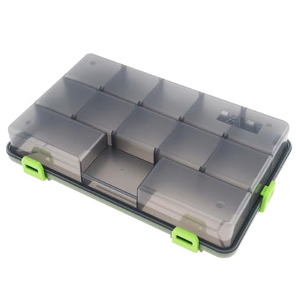 Fishing Lure Boxes, Waterproof Seal Bait Storage Case Fishing Tackle Storage Boxes, Hooks Organizer Containers (11.02 x 6.69 x 1.97 inch)