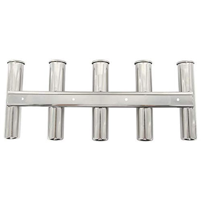 NovelBee 5 Tubes 316 Stainless Steel Fishing Rod Holder for Boats Yacht