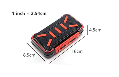 Toasis Fishing Tackle Accessory Box Small Fishing Hooks Weights Sinkers Swivel Storage Container (Black) - color: Black