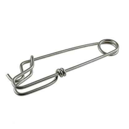 10pcs Longline Snap Clips 8x2cm Stainless Steel Tuna Clips for Floats Tuna Fishing Line Fishing, Closed Eye Pin