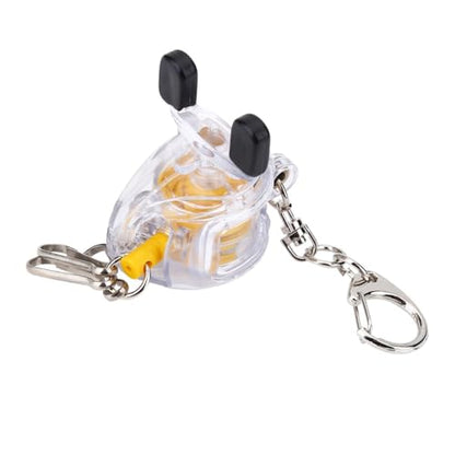 48cm Retractable Fishing Reel Keychain Steel Wire Belt Clip Lock for Fishing Accessories Secure Angler Gear Holder‌