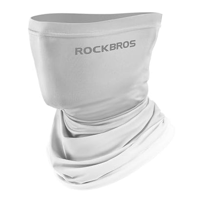 ROCKBROS Cooling Neck Gaiter Face Mask Fishing Scarf Face Cover for Men Women - color: Grey 1