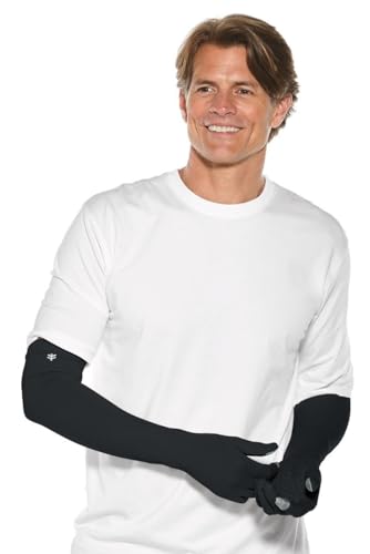 Coolibar Long Full Finger UV Sun Gloves - UPF 50+ Sun Protection - Culebra - color: Black, size: Small