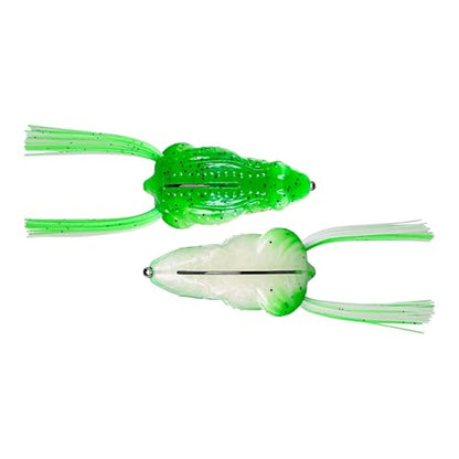 Savage Gear Tough Frog - color: Green/White, size: 3.5"
