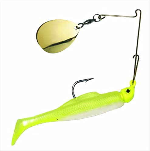 Strike King Redfish Magic Saltwater SB - color: Chartreuse/Chartreuse Head, size: 1/4oz