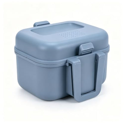 2Fishing Bait Boxes 2026 New- Water Proof Live Bait Container for Shrimp,Portable Bait Holder for Freshwater & Saltwater Fishing (Grey,3.54×3.15×2.24In)
